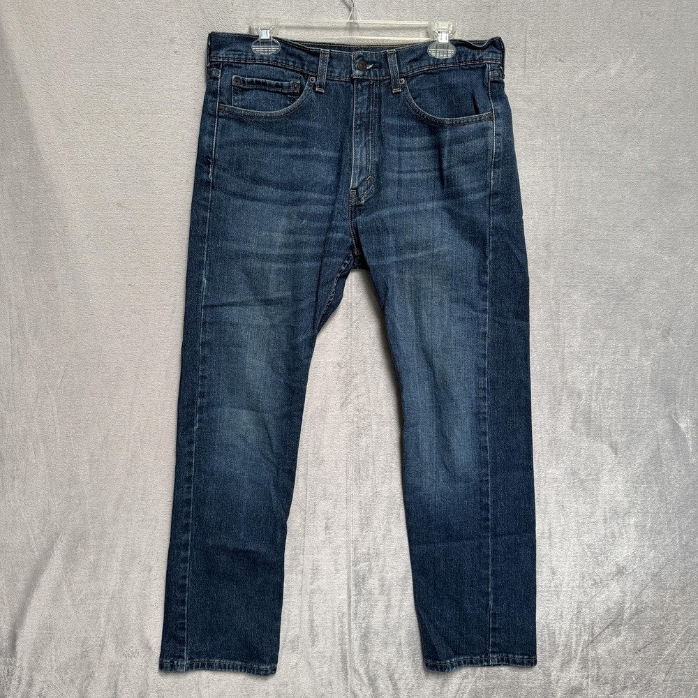 Levis 505 Jeans Mens‎ 34x30 Blue Medium Wash Straight Denim Regular Fit Cotton